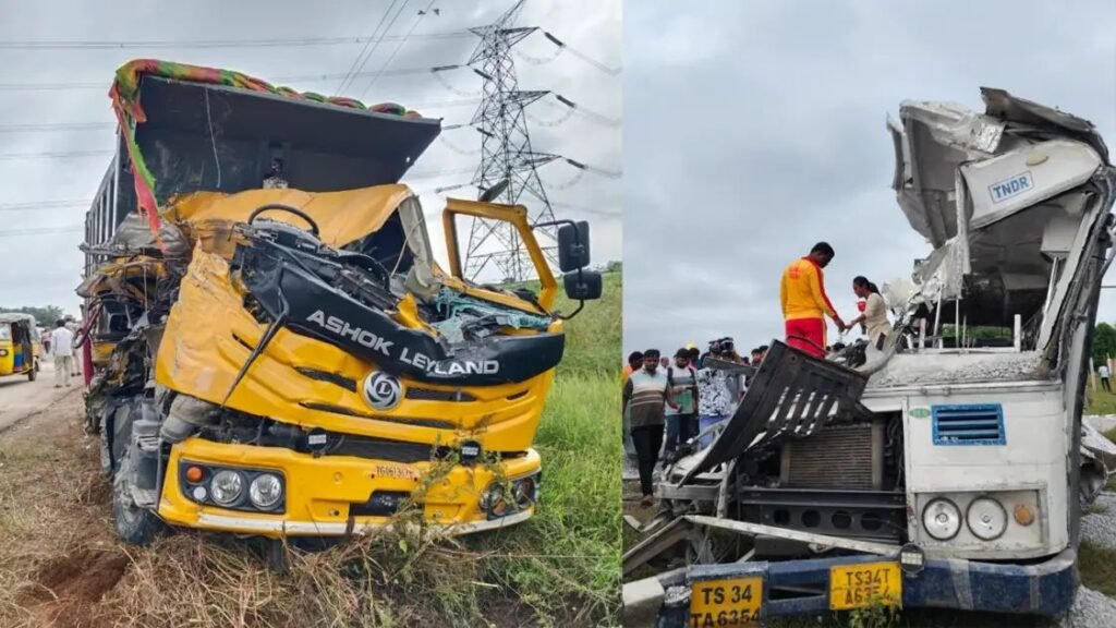 చేవెళ్లలో ఘోర Road Accident – 20 మంది మృతి