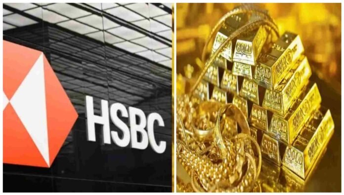 Gold bars stacked with rising market graph representing 2026 gold price forecast and central bank buying