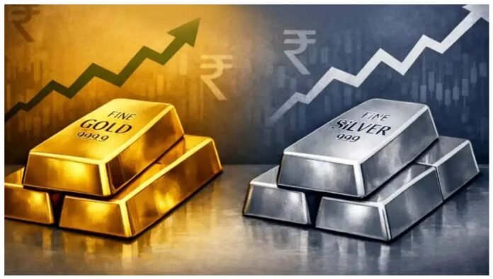 Gold and silver prices surge amid global geopolitical tensions
