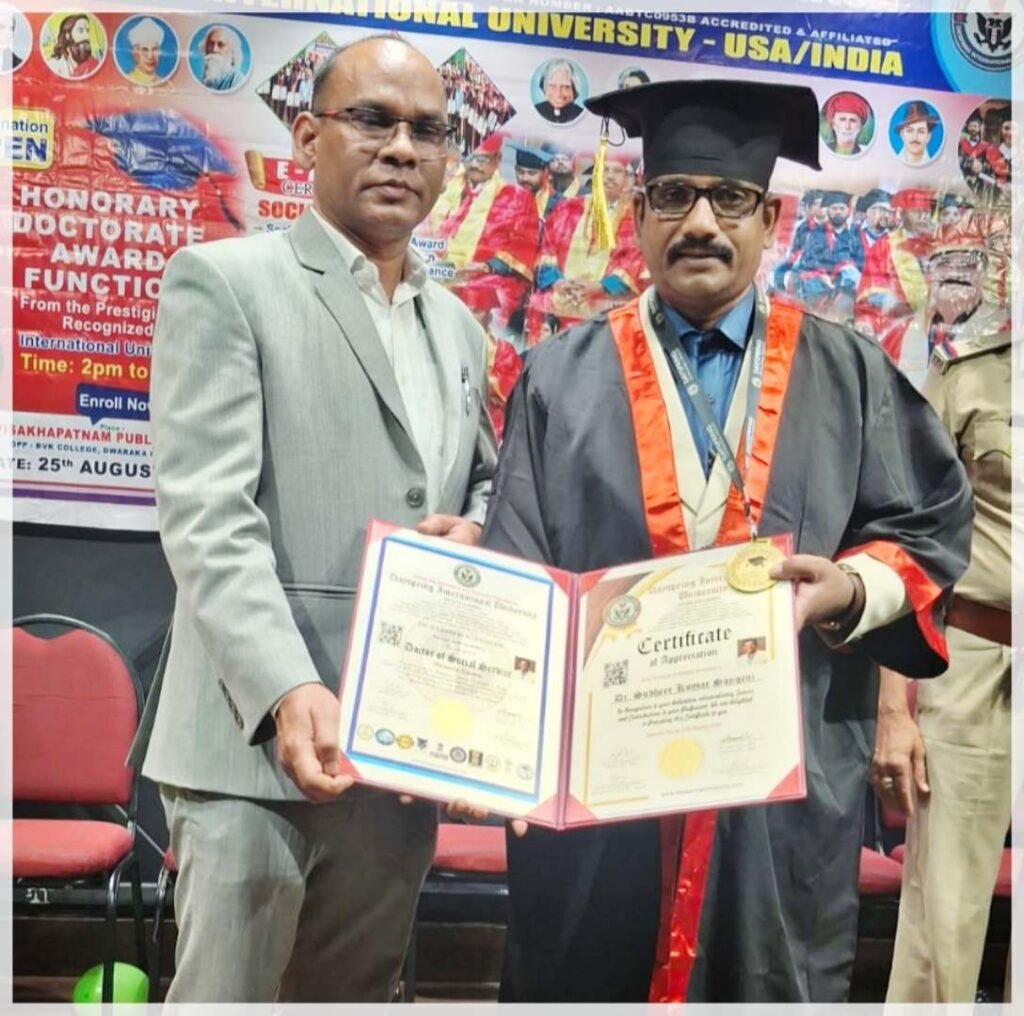 Advocate Sudhir Kumar Sangam | సంగెం’ సేవలకు విశ్వగుర్తింపు..!