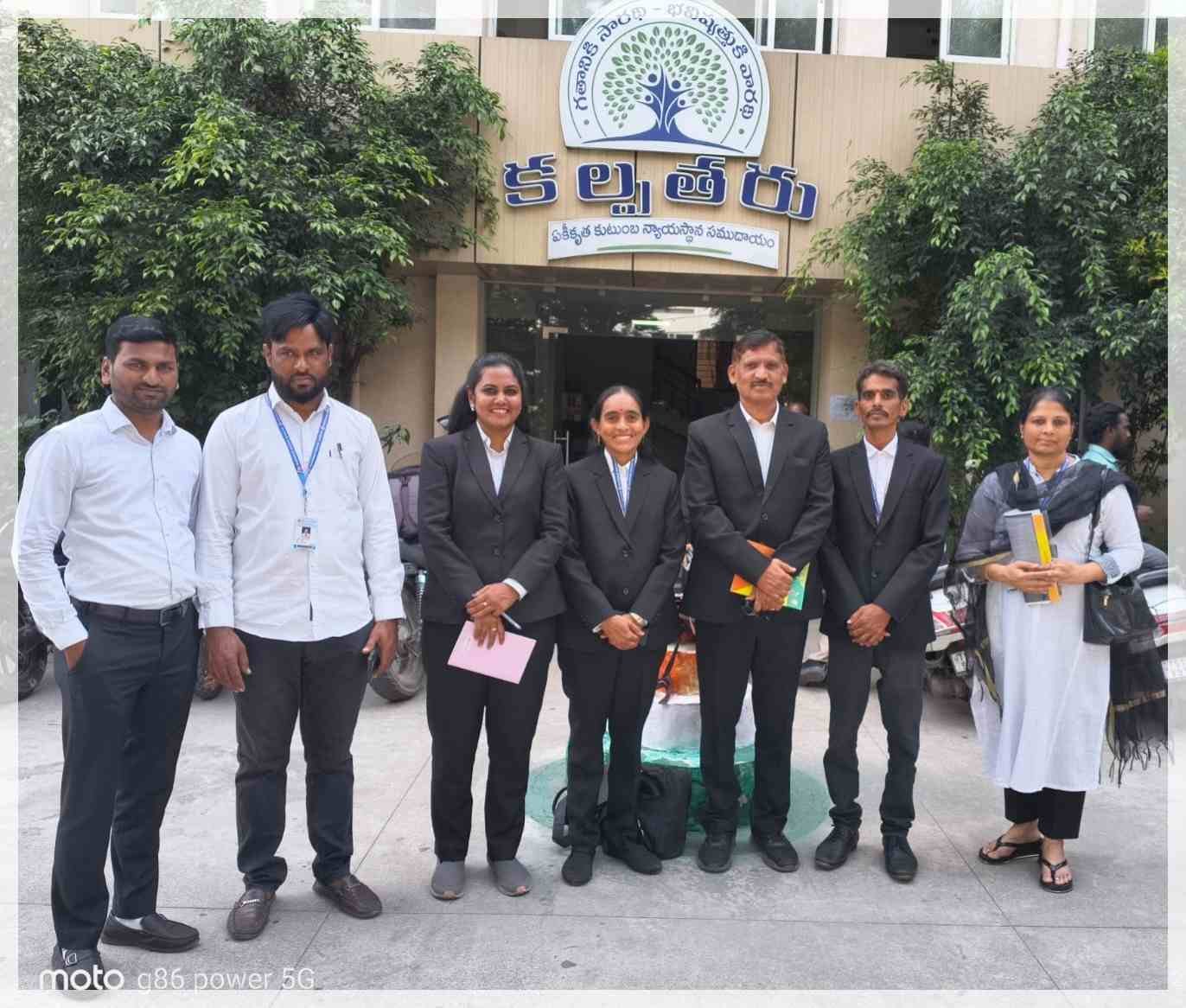 MSS Law College students at Hyderabad Court